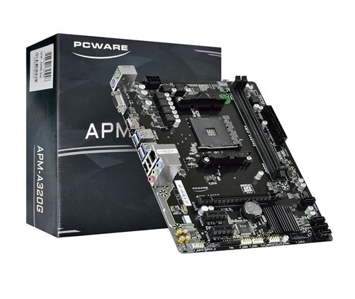 Placa Me Pcware Apm-a320g - Ddr4 - Matx - AMD Am4 - Vga/hdmi