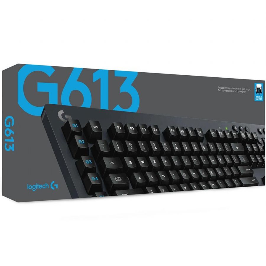 Teclado Sem Fio Mecnico Gamer Logitech G613, Bluetooth, Switch Romer-G Tactile, US - 920-008387