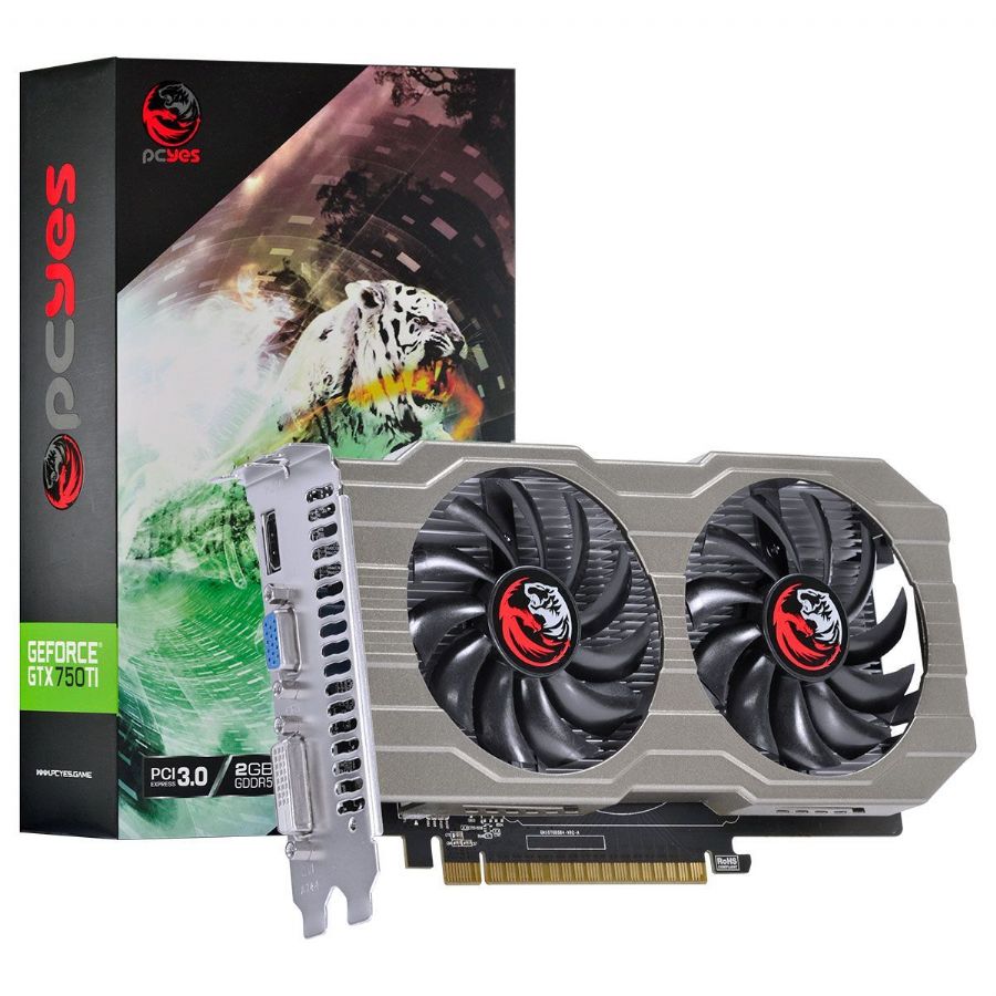 PLACA DE VDEO PCYES GTX 750 TI 2GB GDDR5 128 BITS DUAL-FAN