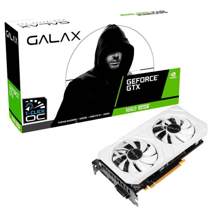 Placa de Vídeo Galax NVIDIA GeForce GTX 1660 Super EX White (1-Click OC), 6GB, GDDR6 - 60SRL7DS04WS