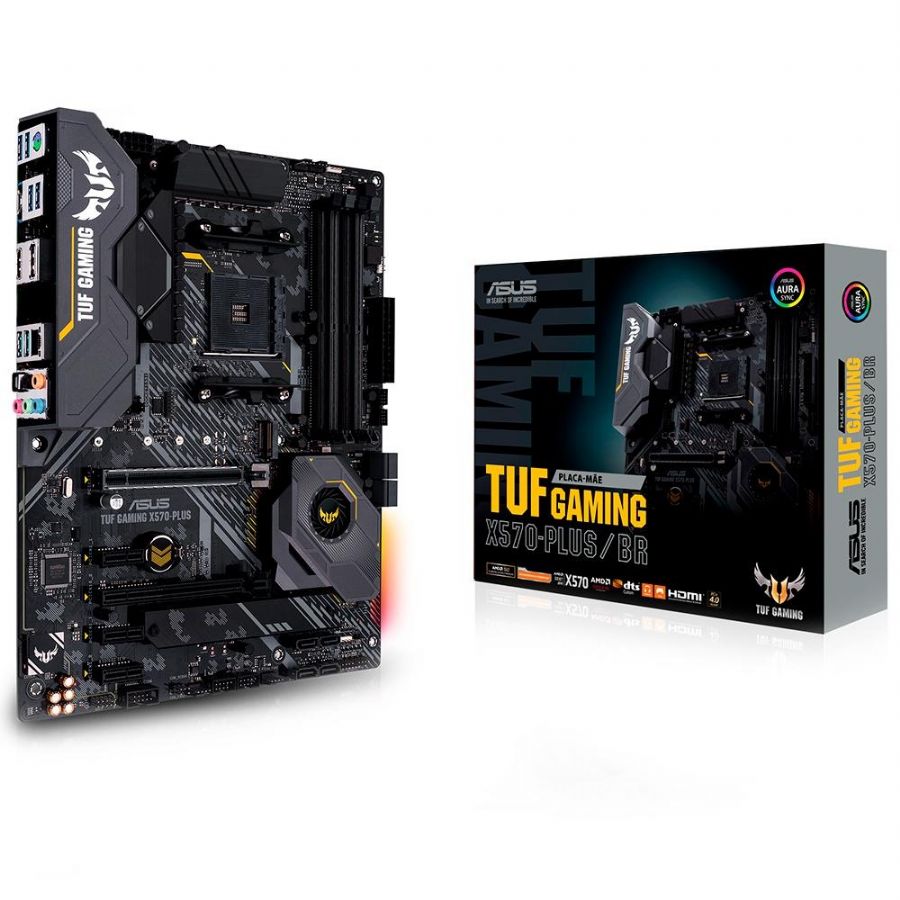 Placa-Me Asus TUF Gaming X570-PLUS/BR, AMD AM4, ATX, DDR4