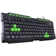 Teclado Usb Gamer Vx Gaming Dragon V2 Abnt2 1.8M Preto Com Verde - Gt104