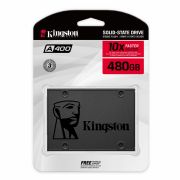 SSD Kingston A400, 480GB, SATA, Leitura 500MB/s, Gravao 450MB/s - SA400S37/480G